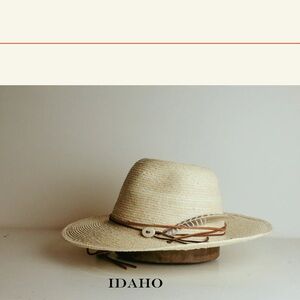 Cream Straw Hat with Brown Band